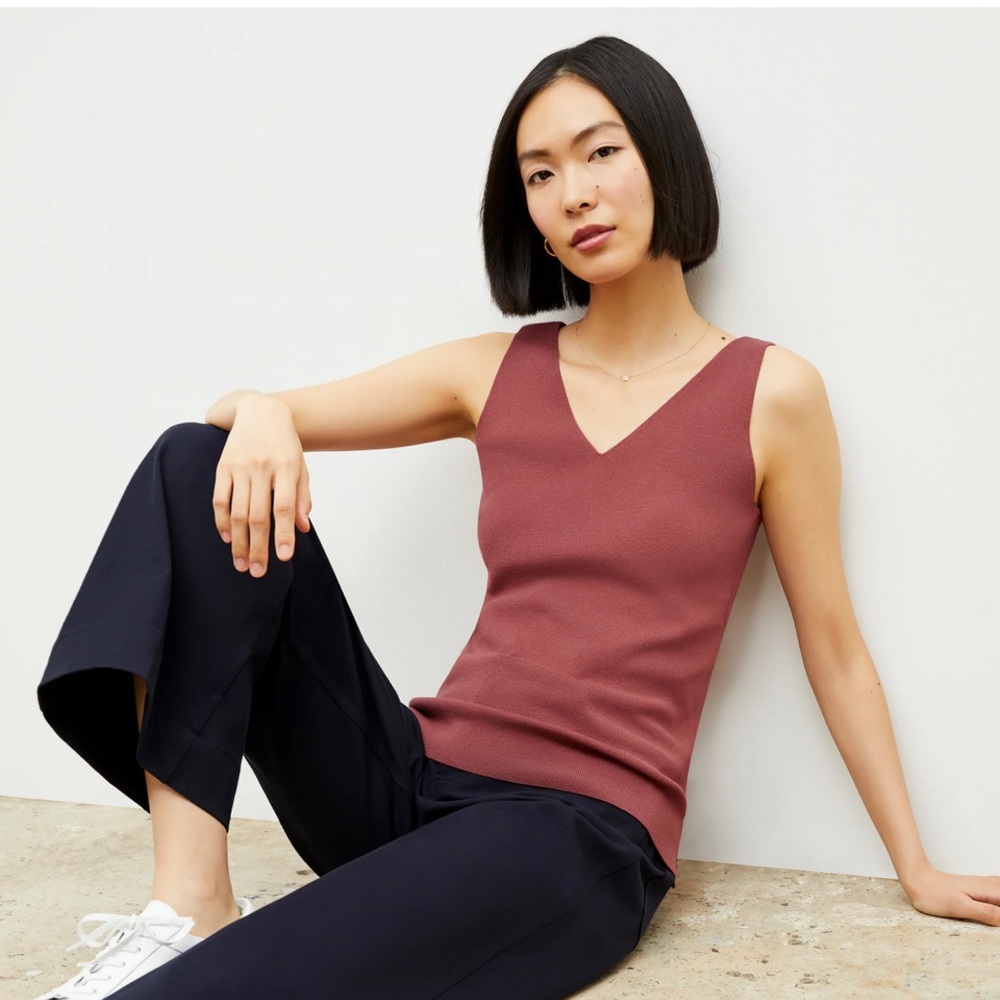 MM Lafleur Peggy clay color V-Neck Tank Top XXL